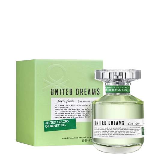 BENETTON UNITED DREAMS LIVE FREE EDT X 80 ML DAMA