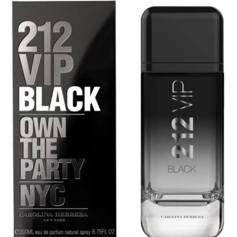 CAROLINA HERRERA 212 VIP BLACK EAU DE PARFUM X 200 ML HOMBRE