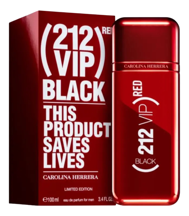 CAROLINA HERRERA 212 VIP BLACK RED EAU DE PARFUM 100 ML HOMBRE